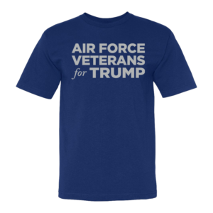 Air Force Veterans for Trump Royal Blue T-Shirt