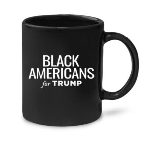 Black Americans for Trump Black Coffee Mug