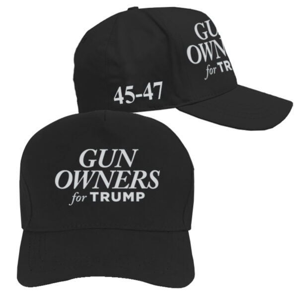 Gun Owners for Trump Black Structured Adjustable Hat