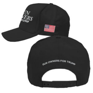 Gun Owners for Trump Black Structured Adjustable Hat.