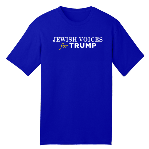 Jewish Voices for Trump Royal Blue T-Shirt