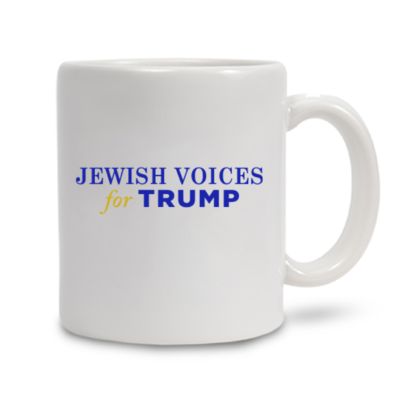 Jewish Voices for Trump White Coffee Mug