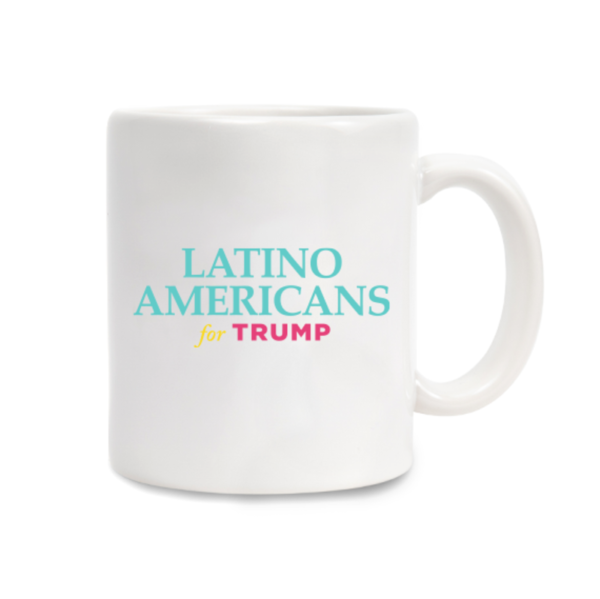 Latino Americans for Trump White Coffee Mug.