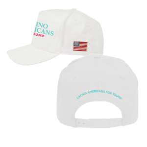 Latino Americans for Trump White Structured Adjustable Hat