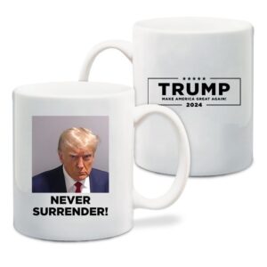 Never Surrender White Coffee Mug