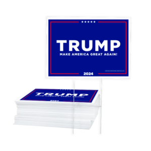 Official Trump 2024 Yard Signs, Pack of 48