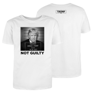 Official Trump Mugshot White Cotton T-Shirt