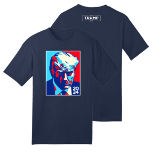 Trump Colorblock Navy Cotton T-Shirt