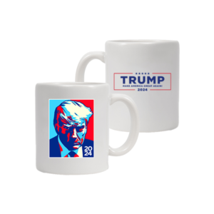 Trump Colorblock White Coffee Mug