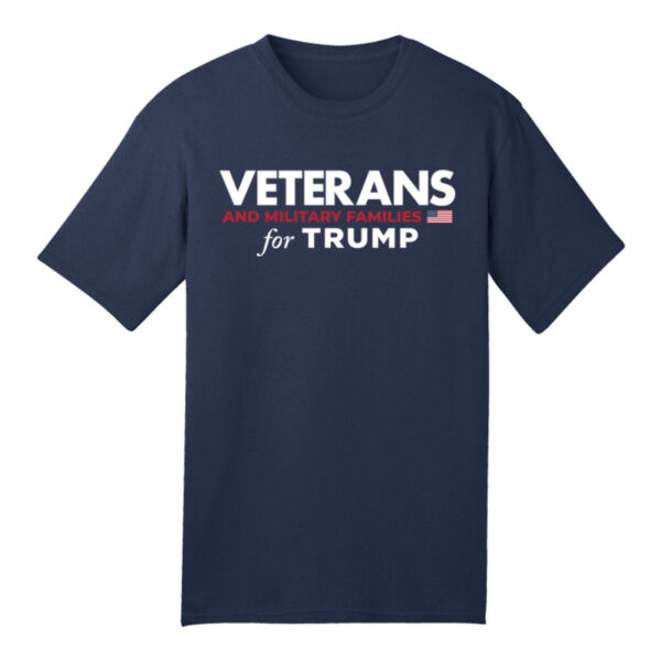 Veterans and Military Families for Trump Navy T-Shirt