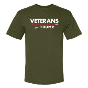 Veterans and Military Families for Trump Olive T-Shirt